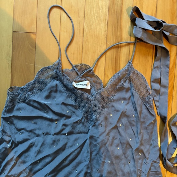 Zadig & Voltaire Risty Diamente Silk Dress - Picture 5 of 9